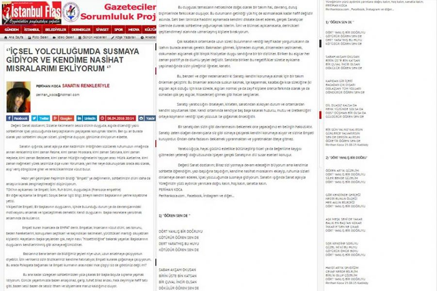 İçsel Yolculuğumda Susmaya Gidiyor ve Kendime Nasihat Mısralarımı Ekliyorum